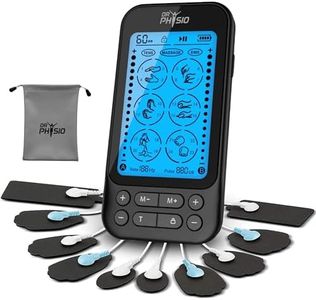 Dr Physio USA 1050 Dual Channel TENS Massager for Pain Relief, Period Pain, Rechargeable Electrical Muscle Stimulation EMS Pulse Impulse Full Body Massager Machine