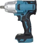 Brushless Electric Impact Wrench 1/2" 18V, Cordless Impact Wrench 1000Nm High-Torque Impact Driver with LED Work Light Powerful Wrench Tool for Car Tire Repair Wood Metal(NO Battery)