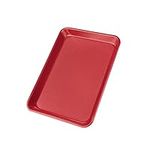 Ultra Cuisine Nonstick Quarter Sheet Baking Pan - 9 x 13 Baking Sheet - Warp and Scratch Resistant - Durable Carbon Steel Design - Professional Roasting - Focaccia Baking Pan - Baking Tray - Red