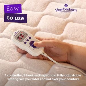 Slumberdown Electric Blanket Single – Heated Bed Cover