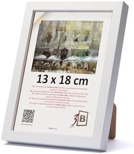 3-B MEGA - Cornice portafoto in legno, 13 x 18 cm, con vetro acrilico