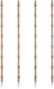 Viski Pacific Bamboo Straws, Copper, 7946TBV