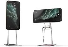 MAJEXTAND Cell Phone and Tablet Stand with 30 Heights and Angles, Landscape & Portrait Modes, Portable Adjustable Ergonomic Stand, Switch Phone and Tablet in 1 Second, US Patented (Black)