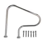 Pool Hand Rail,Swimming Pool Hand Rail Easy Mount Hand Grab Rail,Large (Stainless Steel) Return To Deck Hand Rail for Pools,Spas,Water Parks, Ramps(13.8" x 31.5" x 31.5")