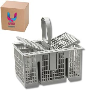 Utiz Cutlery Basket C00257140 With Handle And Lid For Indesit Dishwasher & Whirlpool UNIVERSAL DELUXE Dishwasher