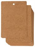 CVANU Brown Kraft Paper Multi-Purpose Handmade Blank Tag with Natural Jute Gift Tag for Wedding Party, Thanksgiving Size(2.3inch X 3.5inch)(300pcs)