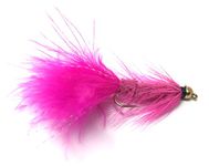 Feeder Creek Wooly Bugger Fly Fishing Flies for Trout, Bass and Salmon- 12pc Handmade Wet Flies for Freshwater Fishing in Various Patterns/Colors (10, Pink)