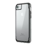 Griffin Survivor Clear Case Cover for iPhone 8, Black/Smoke/Clear