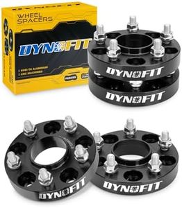dynofit 5x4.5 Hubcentric Wheel Spacers 1" for Hon-da Accord Civic Acura CR-V HR-V Element Crosstour | Set of 4pcs 25mm Wheel Adapter for TL TLX CSX ILX TSX CL 64.1mm Bore M12x1.5 Studs