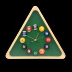 Laxmi Ganesh Billiard Wood Pool Ball Wall Clock 1-Piece