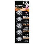 Duracell Specialty 2450 Lithium Coin Battery 3V, Pack of 5 Suitable for use in keyfobs, Scales, wearables and Medical Devices