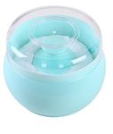 Topwon Baby Powder Puff Kit for Body Powder Container Dusting Powder Case for Baby&Mom