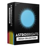 Astrobrights Mega Collection, Colored Cardstock, "Classic" 5-Color Assortment, 320 Sheets, 65 lb/176 gsm, 8.5" x 11" - MORE SHEETS! (91630)