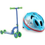 Ozbozz My First Scooter & Schwinn Kids Character Bike Helmet, Infant and Toddler, Bicycle, Scooter, Skateboard Helmet, Age 1-3 Years Old, Comfortable Dial Fit Adjust, Fit 44-50 cm, Infant, Blue Shark