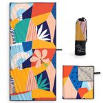 OCOOPA Beach Towel Microfiber, Extra Large 160 * 80cm Oversized Travel Towel- Quick Dry, Sand Free, Compact, Lightweight-Beach Accessories