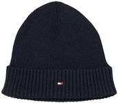 Tommy Hilfiger Men's Cotton Beanie, Desert Sky, One Size