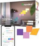 Nanoleaf Canvas WiFi Smart RGB 16M+ Color LED Dimmable Gaming and Home Decor Wall Lights Expansion Pack (4 LED Light Square Panels)