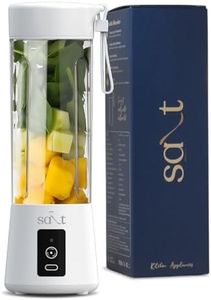 Salt PureBlend Classic Portable Blender for Smoothies, Protein Shakes, Crushing Ice | 2000 mAh Battery, USB-C Port | 150W Motor | 400ml (White)