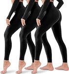 3 Pack Leggings for Women-No See-Th