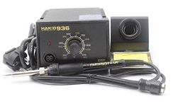 SR-Hakko ESD Safe Analog Soldering Station 936 With Soldering Iron,Stand and Cleaning Sponge [Pack of 1 Set]