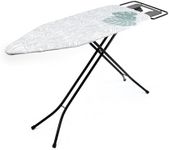 Beldray LA031251PALM1FEU7 Supreme Comfort Ironing Board – Folding Collapsible Table For Compact Storage, Large Adjustable Iron Rest, 7 Heights, Heat Reflective Surface, Washable Palm Cover, 122 x 45cm