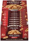 Lowrey's Hot & Spicy Bacon Curls, Microwave Pork Rinds (Chicharrones), 1.75 Ounce Package, (Pack of 18)