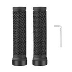 SULIVES 2Pcs Bike Handlebar Grips, Non-Slip Bike Grips Handlebar Grips, Lightweight Mountain Bike Grips with Shock Absorption, Ideal for Long Rides