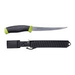 Morakniv Companion Stainless Steel Fish Fillet Knife with Sheath, Black/Yellow, 6.1 Inch