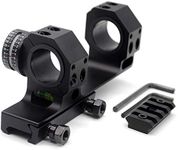 TRIROCK 25.4mm 30mm Dual Scope Rings Mount Cantilever with Angle Cosine Indicator & Bubble Level fits 21mm Picatinny Weaver Rail