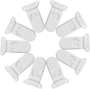 Plastic Pacifier Clips Pacifier Suspender Clips Plastic Pacifier Holder Clips,10 Plastic Badge Clips Baby Pacifier Clips Infant Toy Clips Baby Pacifier Holder Clip DIY Bib Clips Baby Toy Holder