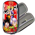 Funfob Polyester Goku Pencil Box For School College For Pen Pencil Or Other Stationery Products Pencil Pouch Travel Or Cosmetic Case (Goku Red)