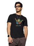 Bewakoof Men's Graphic Print Regular Fit Half Sleeve Round Neck Cotton T-Shirt