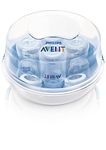 Philips AVENT Microwave Steam Sterilizer for Baby Bottles, Pacifiers, Cups and More, SCF281/05