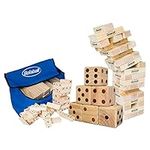 Giant Outdoor Games Combo of 6 Jumbo Dice, Large 45 Tumbling Blocks & 28 Dominoes Extreme Fun Pack Yard and Lawn Games Set | Backyard Game for Kids Adults Family Party Picnic & Carnival
