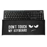 kwmobile Keyboard Cover Compatible with Logitech MK270 Wireless - Dust Cover PC Keyboard Fabric Case - Don't touch my keyboard