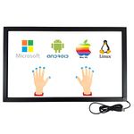 Deyowo 40 Inch Infrared Touch Screen Frame, IR Touch Screen Overlay, Touch Screen Panel, Free Driver