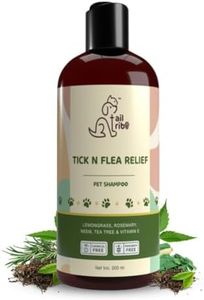 The TAIL TRIBE Pet Shampoo for Ticks & Fleas| Paraben Free | Hypoallergenic | Harmful Chemical Free | 300ml | Dogs & Cats |