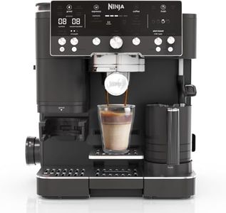 Ninja Luxe Premier 3-in-1 Coffee Machine, Latte, Cappuccino, Cold Brew & Espresso Maker With Built in Bean Grinder & Milk Frother, Easy to Use, 4 Automated Froth Presets, Black ES601UKBK