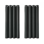 Deconovo Blackout Curtains Eyelet Super Soft Thermal Insulated Ring Top Blackout Curtains for Nursery 46 x 54 Drop Inch Dark Grey 2 Panels