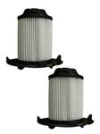 (2) Royal Dirt Devil F16 HEPA Vacuum Filter, Vision, Envision Wide Glide Uprights Vacuum Cleaners, F16, 2JW1000000, 086710, 86710, and All Other Dirt Devil vacuums Using The F16 Filter