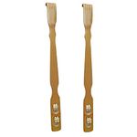 Eversky01 Handicraft Wooden Back Scratcher/Itcher/Back Itching Stick with Double ball Massager (Pack of 2)