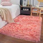 Maxsoft Fluffy Fur Rug for Bedroom,