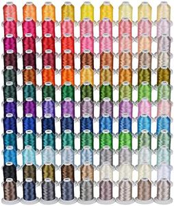 Simthread Embroidery Thread 800 Yards Snap Spools 108 Madeira Colors, Compatible with Brother Babylock Janome Singer Husqvarna Embroidery and Sewing Machine