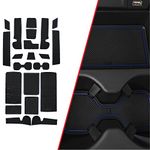CupHolderHero fits Honda CRV Accessories 2017-2022 Premium Custom Interior Non-Slip Anti Dust Cup Holder Inserts, Center Console Liner Mats, Door Pocket Liners 22pc Set (Dark Blue Trim)
