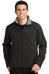 Port Authority Men's Glacier Soft Shell Jacket - Black / Chrome J790 M