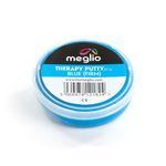 Meglio Therapy Hand Putty 57g - for Hand Exercises Targeting Hand Recovery and Rehabilitation, Strength Training and Stress Relief, Variable Resistive Strength (Blue (Firm))