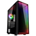 Kolink Void Rift PC Case Midi Tower Case with ARGB Illuminated Front, Glass with Vertical GPU Installation Possible, Gaming, Tempered Glass for Computer Case ATX