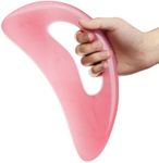 AICNLY Large Gua Sha Massage Tool, Lymphatic Drainage Massager, Muscle Scraping Massage Tools, Body Sculpting Anti Cellulite Tools for Man and Women (Pink)