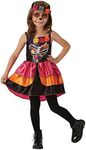 Rubie's Girl's Sugar Skull Day of The Dead Costume, Multicolor, Medium