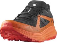 Salomon Men's Ultra Flow Gore Tex Hiking Shoe, Black/Dragon Fire/Cherry Tomato, 10